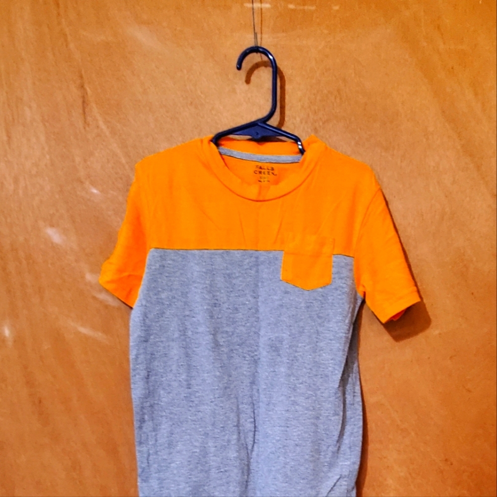 Falls Creek Kids T-shirt Orange & Gray.  Size XS  4-5